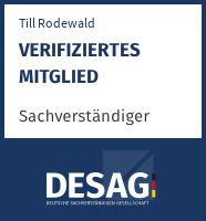 DESAG geprüfter Sachverständiger - Till Rodewald
